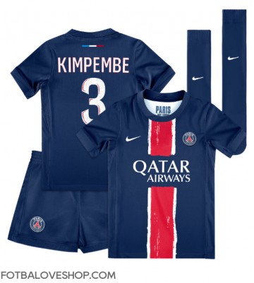 Paris Saint-Germain Presnel Kimpembe #3 Dětské Domácí Dres 2024-25 Krátký Rukáv (+ trenýrky)